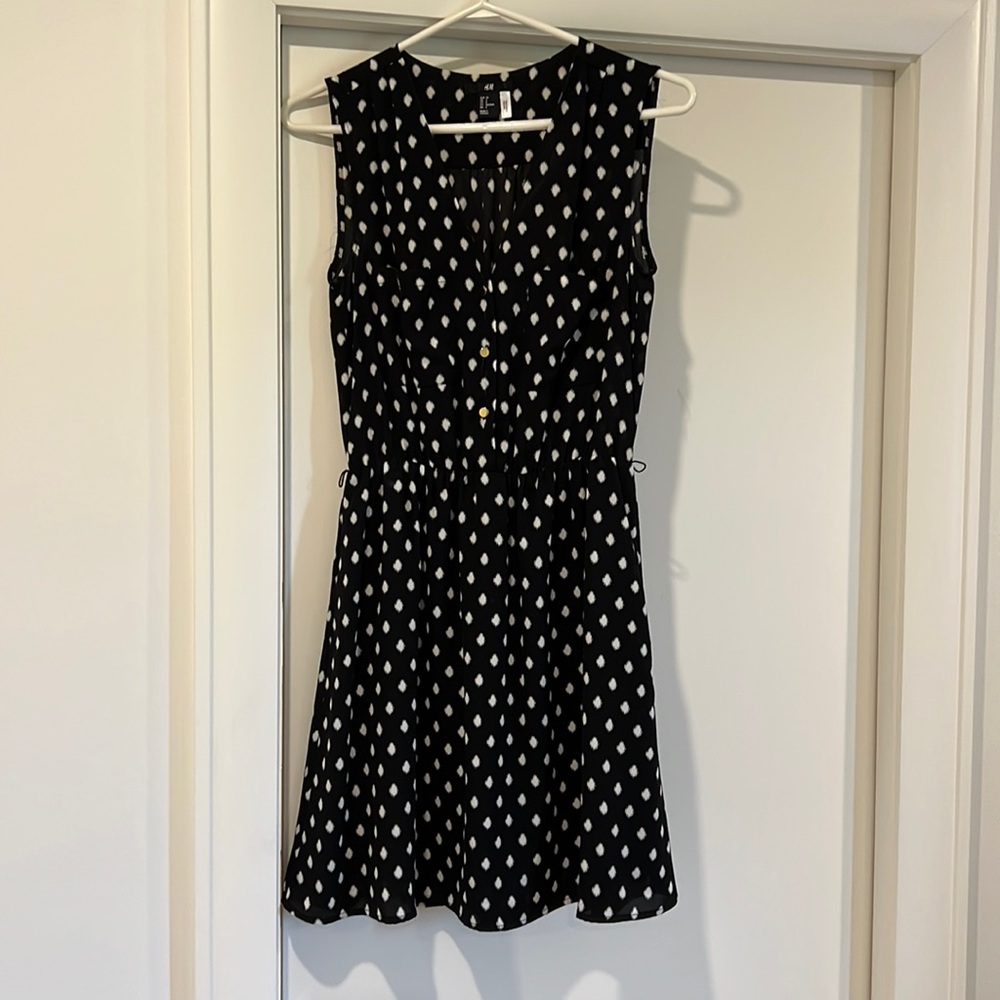 H&M Black and White Dress